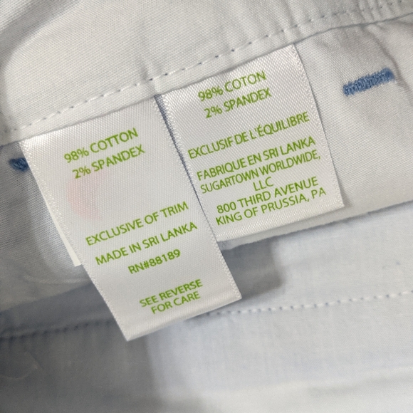 NWT! Lilly Pulitzer Callahan Stretch Shorts Blue Peri Size 12 - Picture 9 of 14